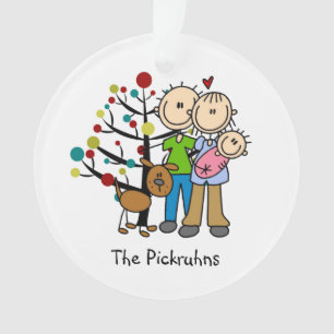 New Parents Baby Girl, Dog Holiday Ornament