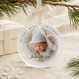 New Parents Christmas Personalized Baby’s First Ornament