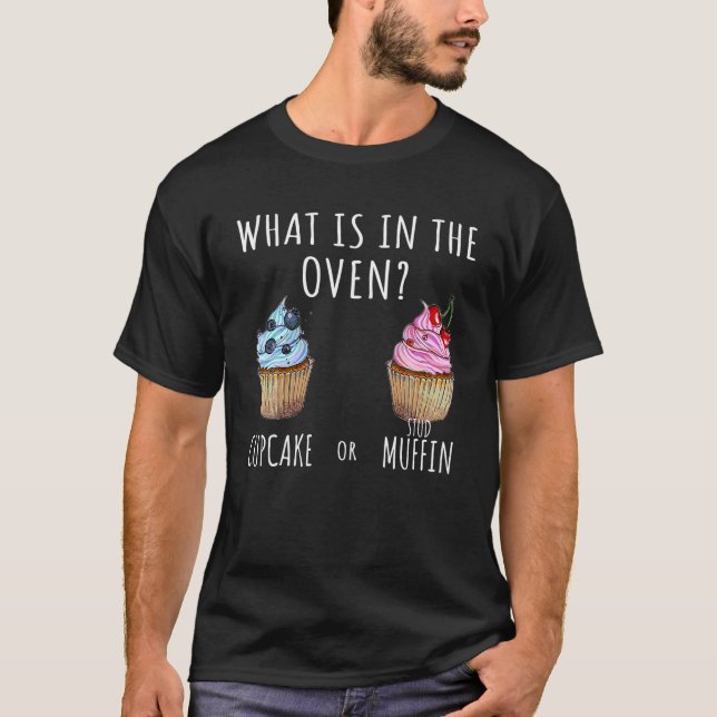 New Parents - Cupcake Or Stud Muffin T-Shirt (Front)