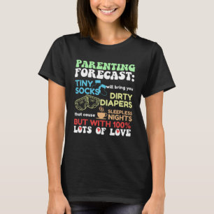 New Parents Forecast Newborn for Expecting Mom an T-Shirt
