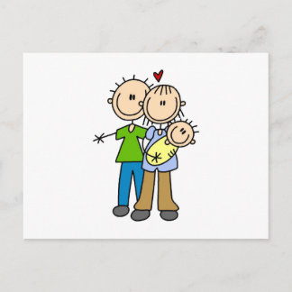 New Parents New Baby T-shirts and Gifts Announcement Postcard