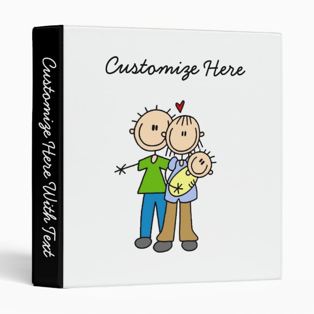 New Parents New Baby T-shirts and Gifts Binder (Front/Spine)