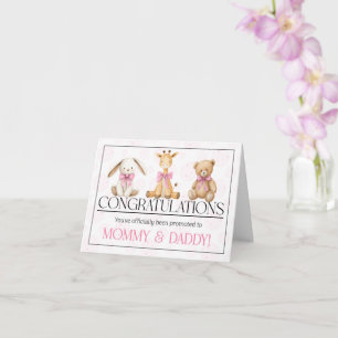 New Parents on the Birth of their Daughter Card
