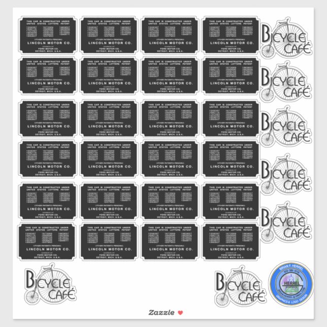 NEW PATENT STICKER (Sheet)