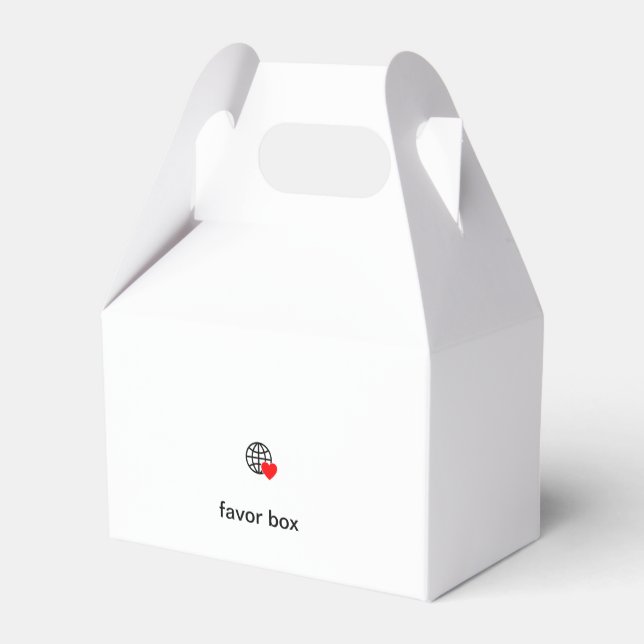 New personalize Text Logo favour box (Back Side)