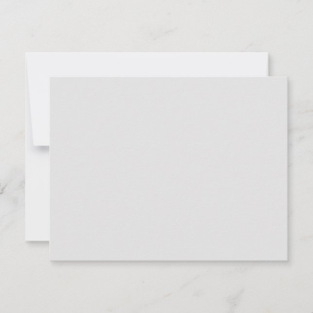 New personalize Text Logo Flat Note Card (Front)