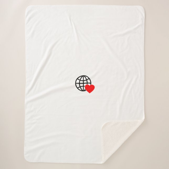 New personalize Text Logo Fleece Blanket (Front)