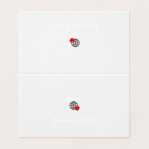 New personalize Text Logo Folded Business Card