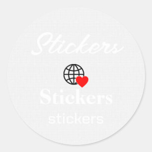 New personalize Text Logo Stickers
