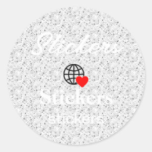 New personalize Text Logo Stickers