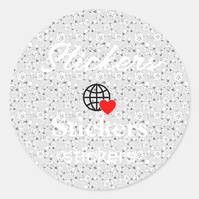 New personalize Text Logo Stickers (Front)