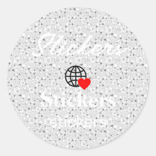 New personalize Text Logo Stickers