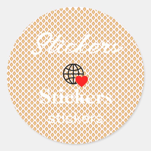New personalize Text Logo Stickers (Front)