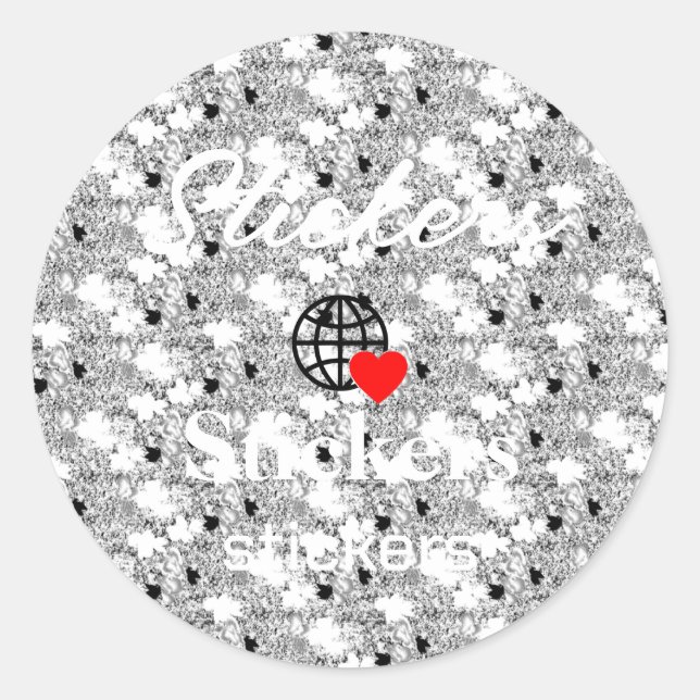 New personalize Text Logo Stickers (Front)