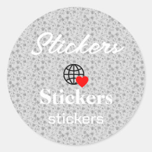 New personalize Text Logo Stickers