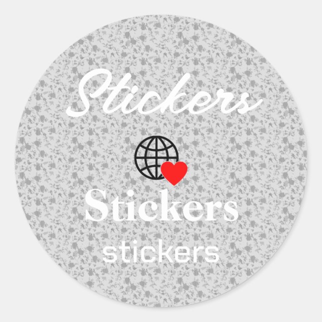 New personalize Text Logo Stickers (Front)