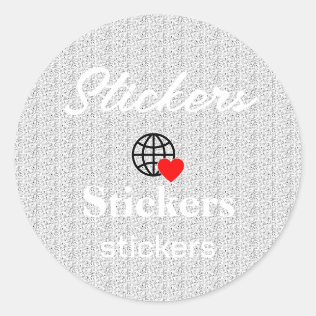 New personalize Text Logo Stickers (Front)