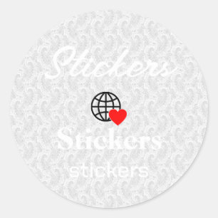 New personalize Text Logo Stickers