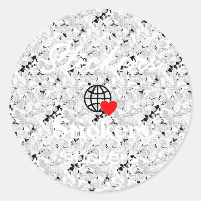 New personalize Text Logo Stickers (Front)