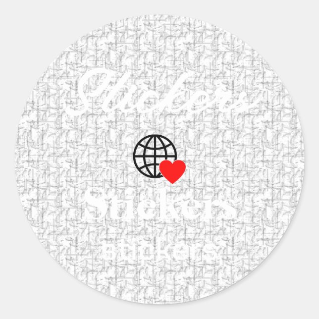 New personalize Text Logo Stickers (Front)