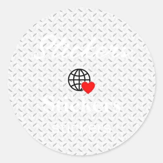 New personalize Text Logo Stickers (Front)