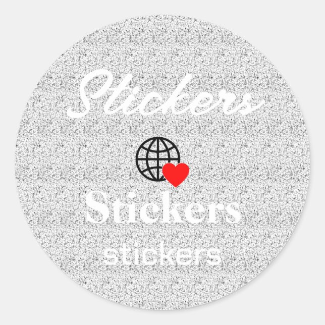 New personalize Text Logo Stickers (Front)