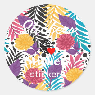 New personalize Text Logo Stickers