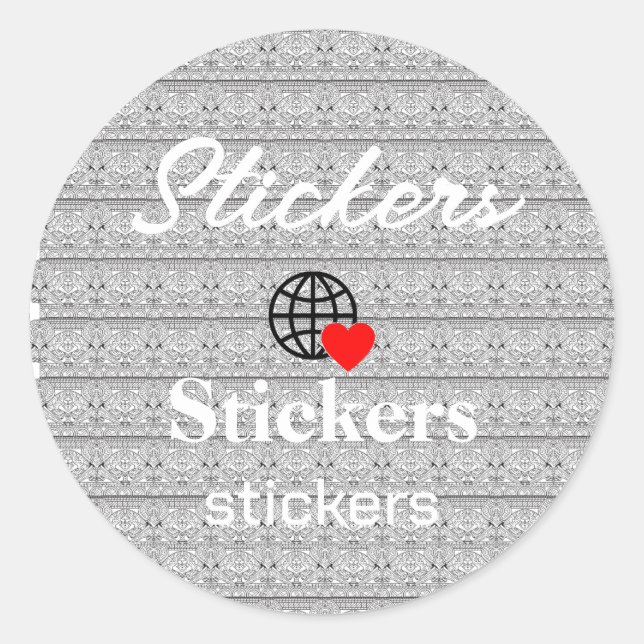 New personalize Text Logo Stickers (Front)