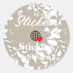 New personalize Text Logo Stickers