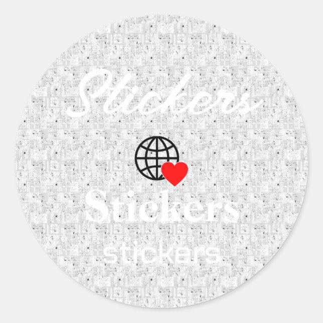 New personalize Text Logo Stickers (Front)