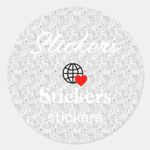 New personalize Text Logo Stickers