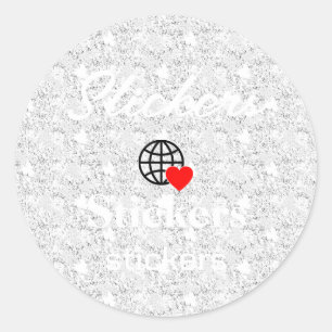 New personalize Text Logo Stickers