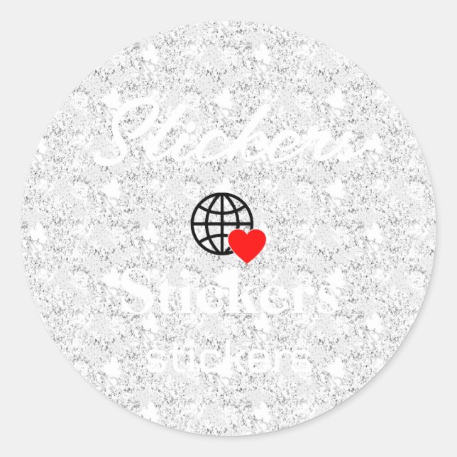 New personalize Text Logo Stickers (Front)