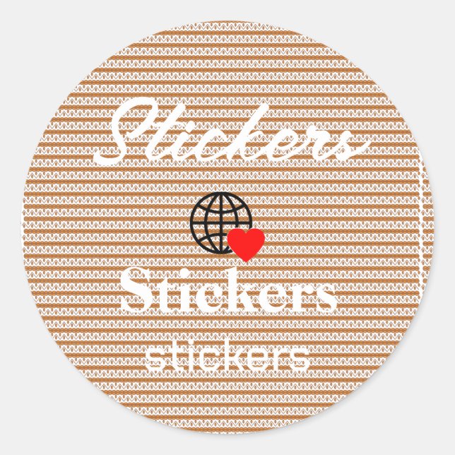 New personalize Text Logo Stickers (Front)