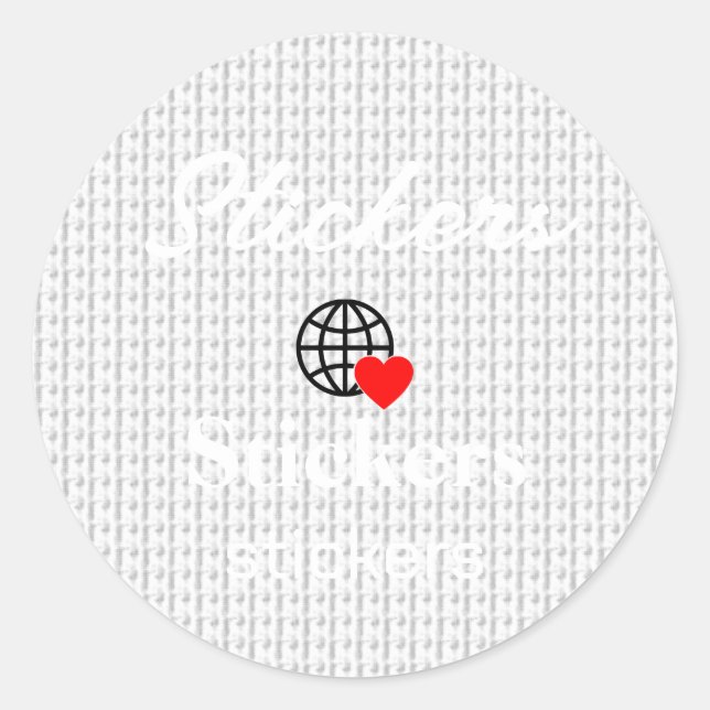 New personalize Text Logo Stickers (Front)