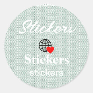 New personalize Text Logo Stickers