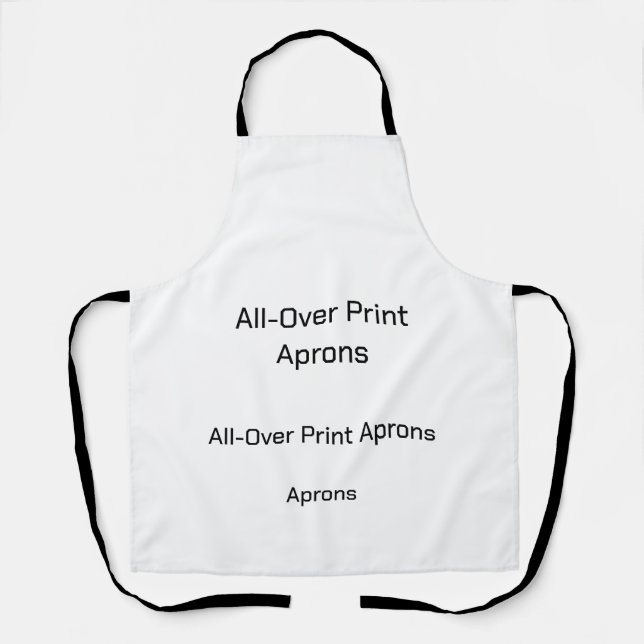 New personalize TextLogo All-Over Print Aprons (Front)