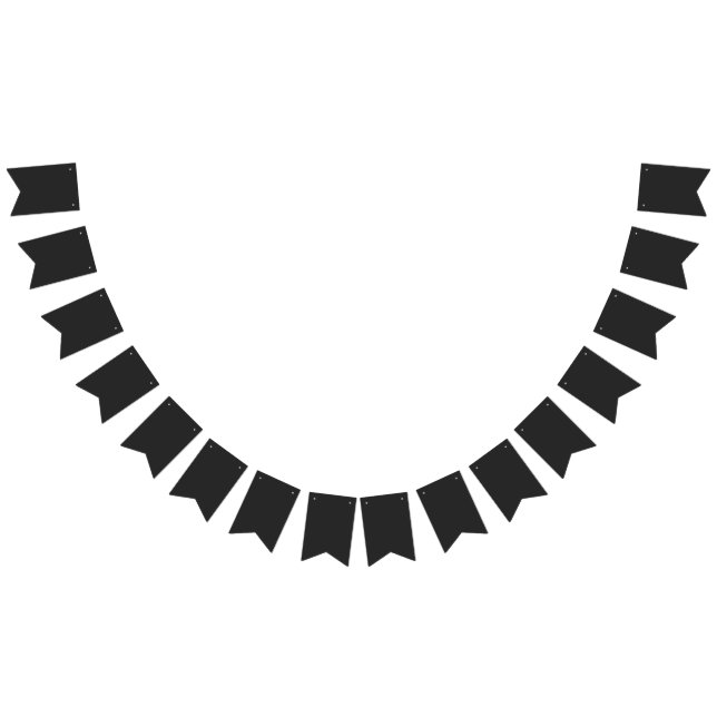 New Personalized a black and white photo of a cloc Bunting Flags (All)