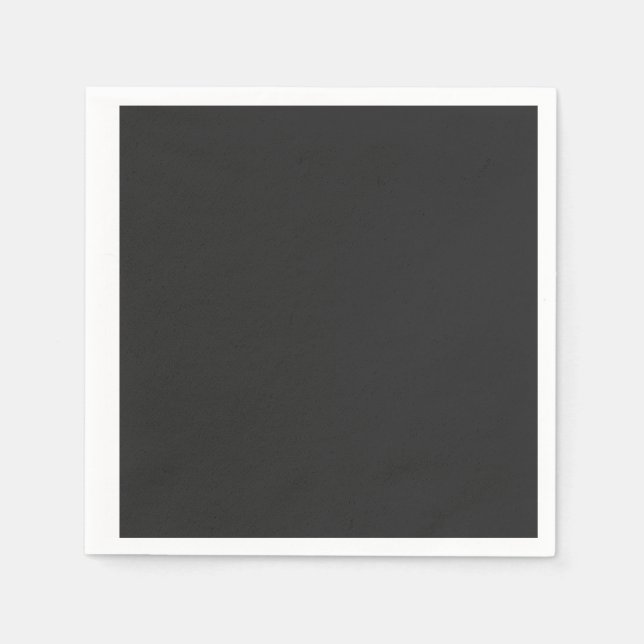 New Personalized a black and white photo of a cloc Napkin (Front)