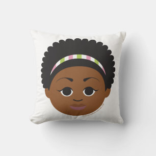 NEW! Personalized Pink & Green Birth Announcement Throw Pillow