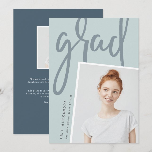 New Perspective | Photo Graduation Announcement (Front/Back)