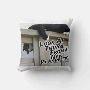 New Perspective Time Throw Pillow