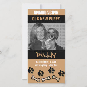 New Pet Birth Announcement