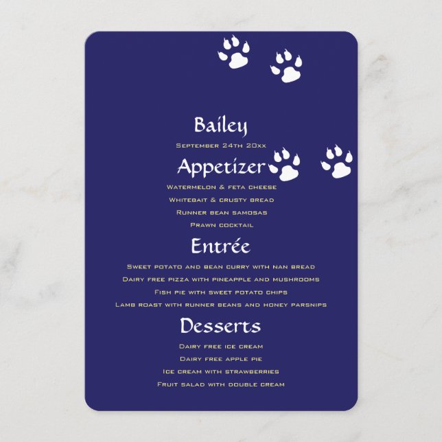 New Pet Menu Template (Front)