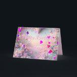 New Pink Heart Stars Granddaughter Birthday Card<br><div class="desc">The New Pink Heart Stars Granddaughter Birthday Card features pink stars and hearts with an easily editable message for you to easily customize for your granddaughter's birthday card.</div>