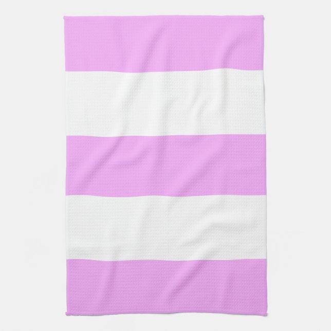 New Pink & White Stripe Kitchen Towel Gift (Vertical)