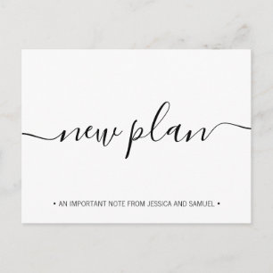 New Plan Social Disancing Save the Date Announcement Postcard