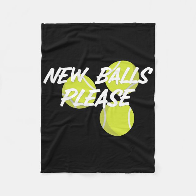 New Please Funny Tennis  Fleece Blanket (Front)