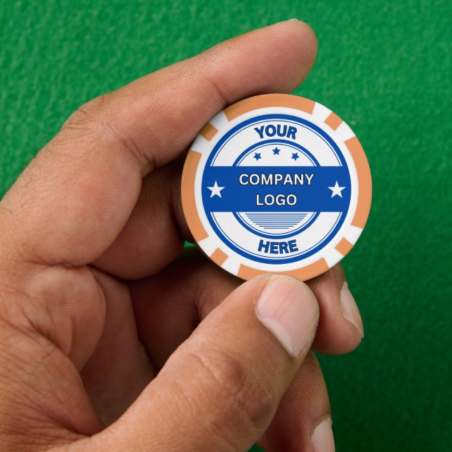 NEW! Poker Chips - Orange- Custom (Hand)