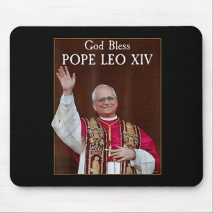 New Pope 2025 God Bless Pope Leo Xiv Mouse Pad
